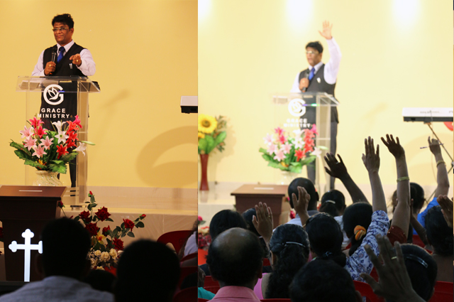 Hundreds massed into the one-day fasting prayer of Grace Ministry organized at Prayer Center in Mangalore here on May 18, 2018. People witnessed Healing, Deliverance, and life-changing testimonies. 